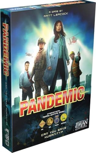 Asmodee Pandemic Board Game (Base Game) - A Cooperative Battle to Save Humanity, Strategy Game for Kids and Adults, Ages 8+, 2-4 Players, 45 Minute Playtime - image 1 of 1