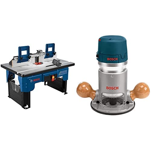BOSCH RA1141 Portable Benchtop Router Table and 1617EVS 2.25 HP Electronic Fixed-Base Router - image 1 of 7
