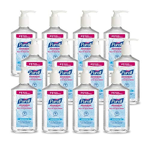 PURELL Advanced Hand Sanitizer Refreshing Gel, Clean Scent, 12 fl oz Pump Bottle (Pack of 12) - 3659-12 - image 1 of 1