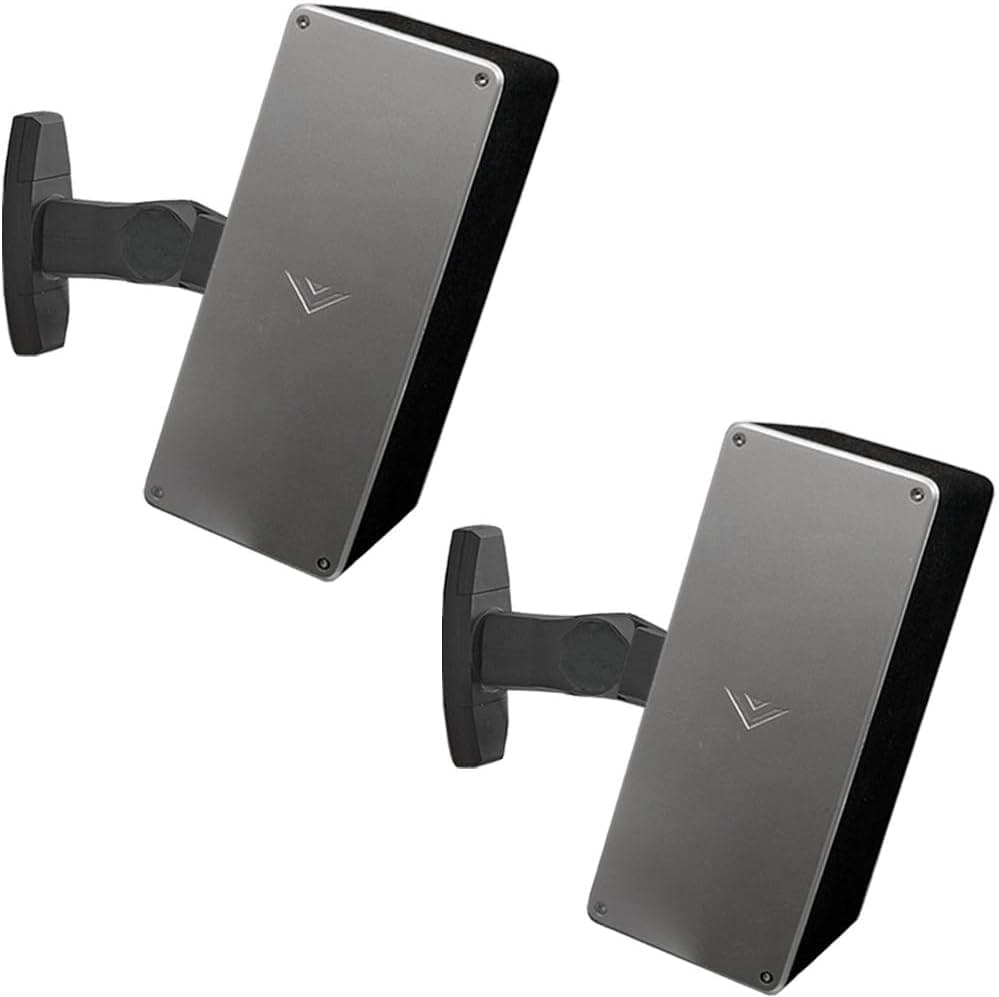 ECHOGEAR Speaker Wall & Ceiling Mount Pair - Universal Design Works with Vizio, Sony, & More - Tilt & Swivel Without Tools for Surround Sound - Easy to Install Indoors & Outdoors - image 1 of 1