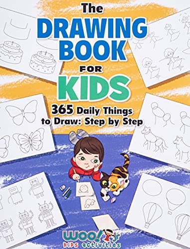 The Drawing Book for Kids: 365 Daily Things to Draw, Step by Step (Woo! Jr. Kids Activities Books) - image 1 of 1
