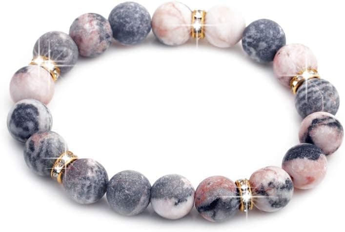 Healing Bracelet For Women Anxiety Crystal Bracelet Chakra Beaded Bracelets Rose Quartz Crystals And Healing Stones Yoga Bead Bracelet Calming Stretch Bracelet Stress Relief Gifts For Women - image 1 of 1