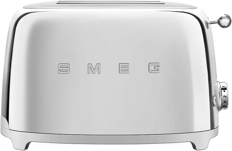 SMEG 2 Slice Toaster with 6 Presets and Defrost Function and Removable Crumb Tray TSF01SSUS, Stainless Steel - image 1 of 1