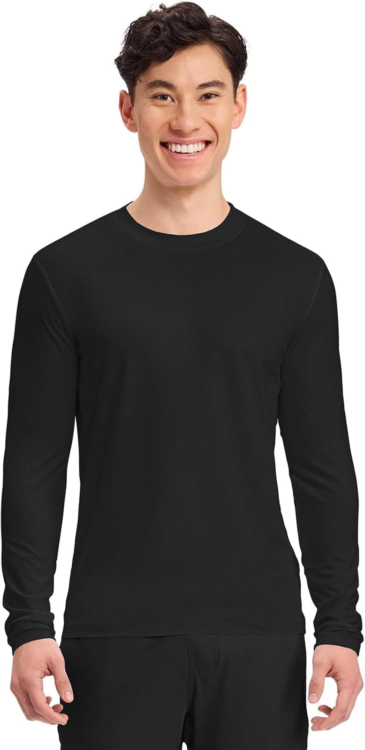 Cherokee Men's Long Sleeve Underscrub Tee Modern T-Shirt with Crew Neck - CK807 - image 1 of 1