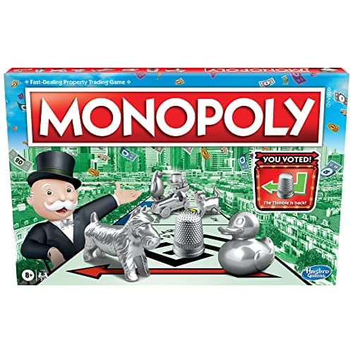 Monopoly Game, Family Board Games for 2 to 6 Players & Kids Ages 8 and Up, Includes 8 Tokens (Token Vote Edition) - image 1 of 1