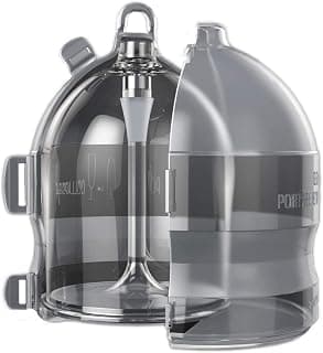 Unique Wine Glass in Special Case, Unbreakable, Compact Design, Durable to Carry Around, Outdoor, Travel, Camping, Great Gift (Clear)