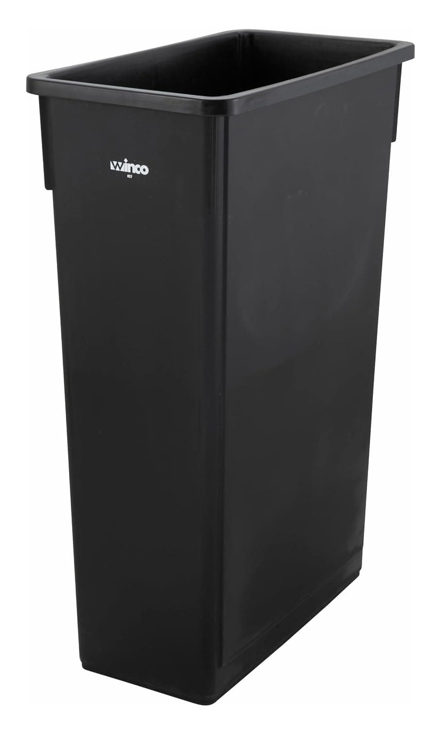 Winco Slender Trash Can, 23-Gallon, Black - image 1 of 1