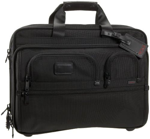 Tumi Alpha Deluxe Wheeled Brief 06127DH Laptop Bag,Black,One Size - image 1 of 1