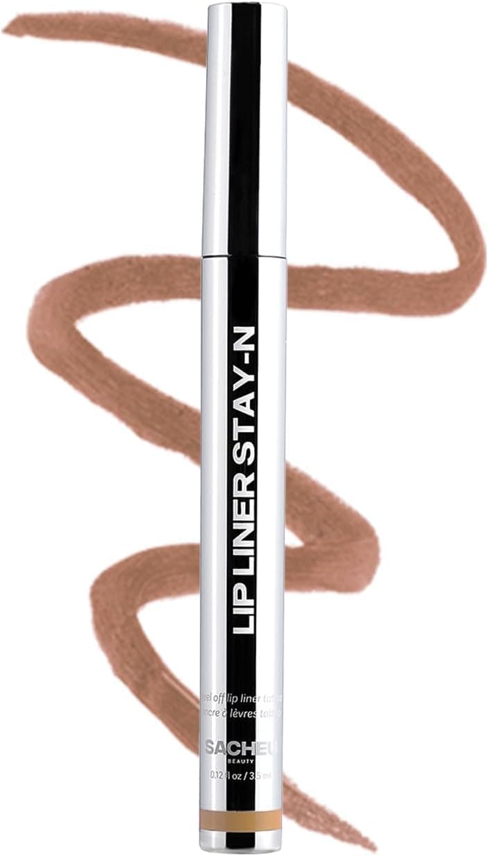Sacheu Lip Liner STAY-N Peel Off Lip Stain — Long Lasting Matte Lip Tattoo Transfer Proof Lipstain Infused with Hyaluronic Acid & Vitamin E for All Skin Types — Vegan & Cruelty-Free, MUAH-VE - image 1 of 1