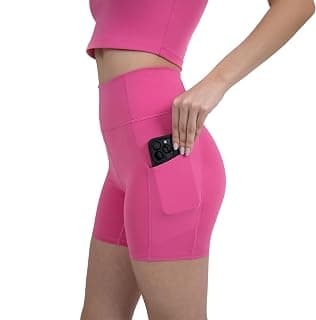 Active Women's UltraLuxe High Waist Pocket Biker Shorts – 3"/6" Tummy Control, Compression, Breathable & Activewear - image 1 of 1
