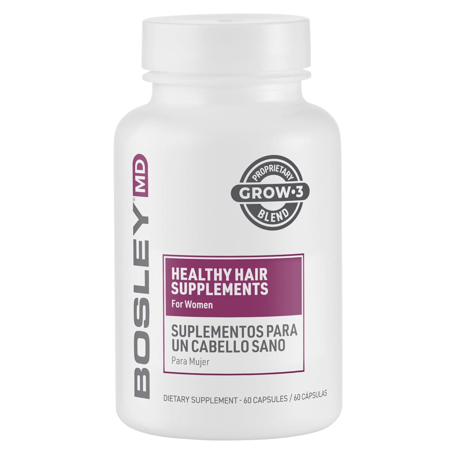 Women’s Healthy Hair Growth Supplements – DHT-Blocking Botanicals with Biotin, Niacin, Zinc & L-Lysine – Rich in Vitamins & Minerals – Supports Thicker, Fuller Hair – 60 Capsules (2-Month Supply) - image 1 of 1