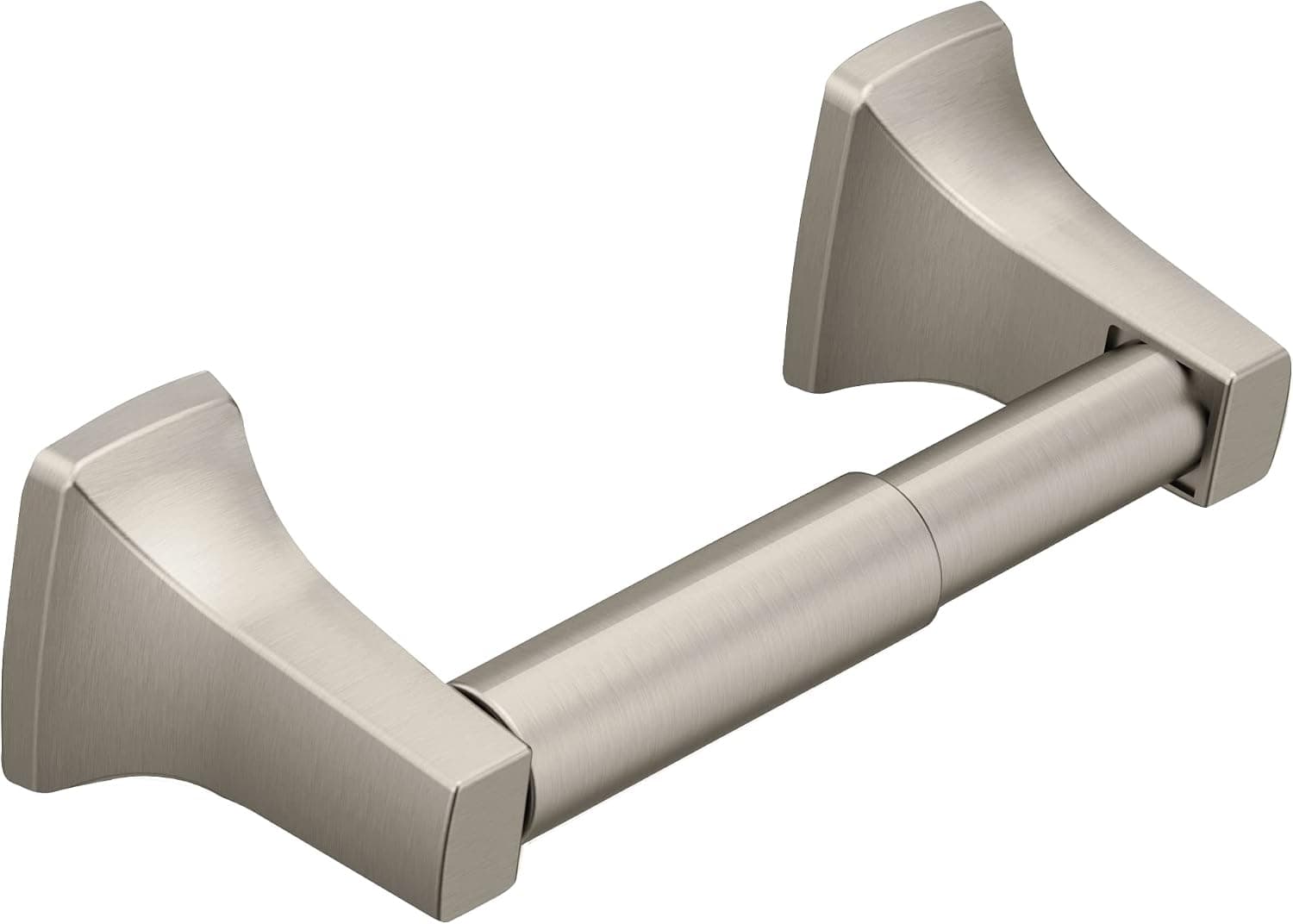 Moen Contemporary Brushed Nickel Toilet Paper Holder, Modern Wall Mounted Toilet Roll Holder, P5050BN - image 1 of 1