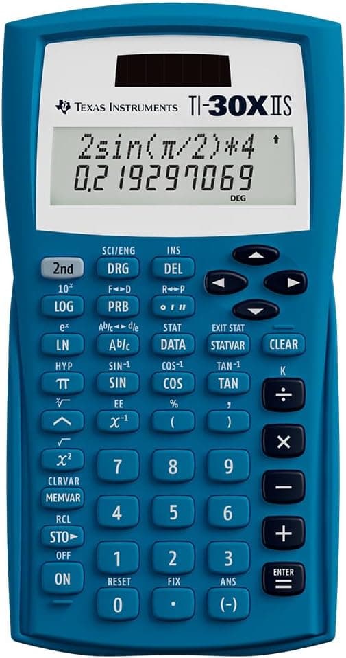 Texas Instruments TI-30XIIS Scientific Calculator, Blue - image 1 of 1