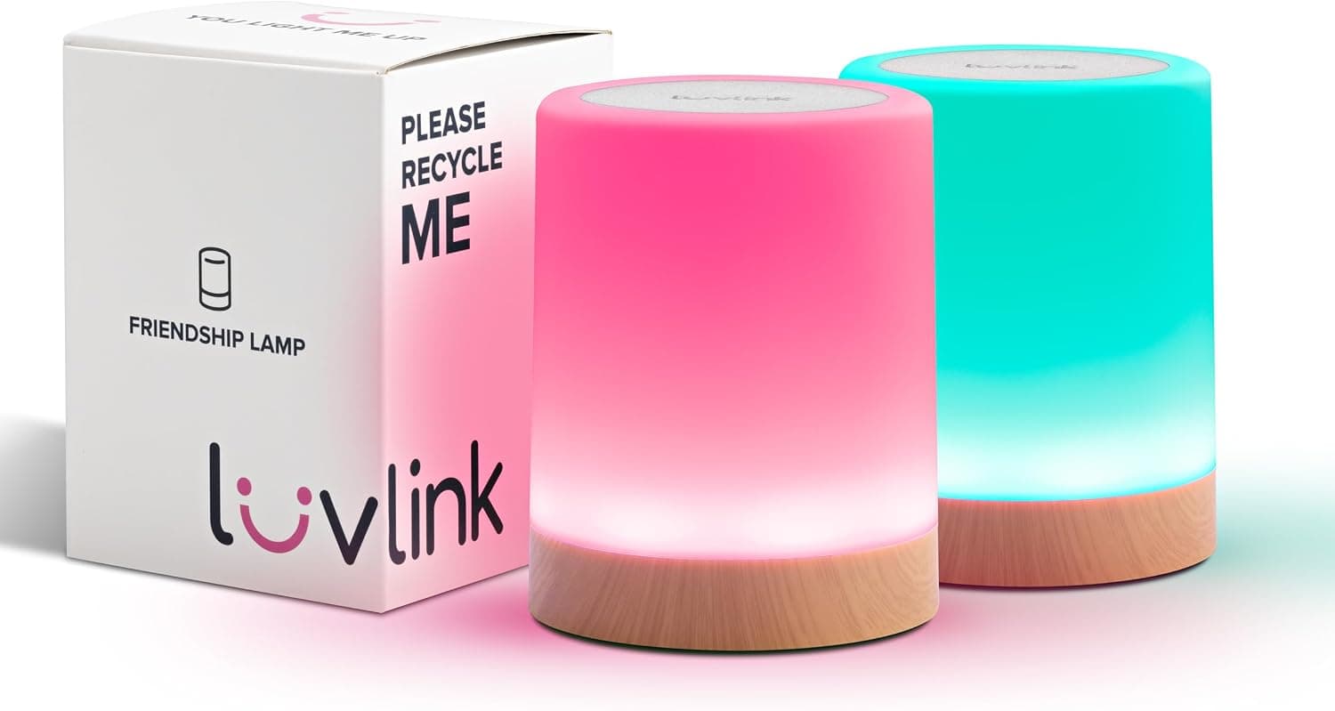 LuvLink Friendship Lamp v2.0 - Long Distance WiFi Touch Lamps for Couples, Friends & Family | Stay Connected from Anywhere – Easy App Setup – No Subscription (Set of Two) - image 1 of 1