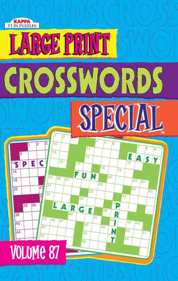 Large Print Crosswords Special Puzzle Book