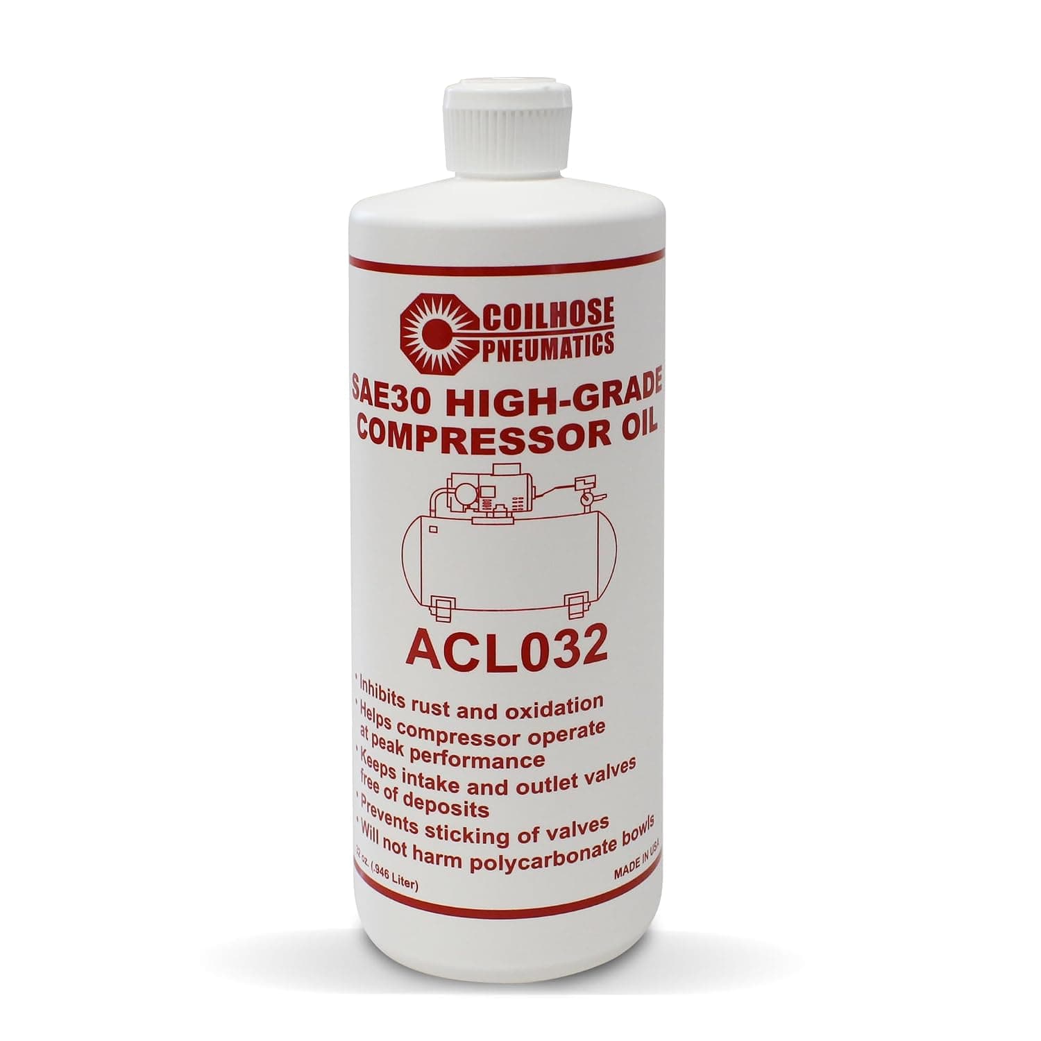 Coilhose Pneumatic ACL032 1 Quart Air Compressor Oil - image 1 of 1
