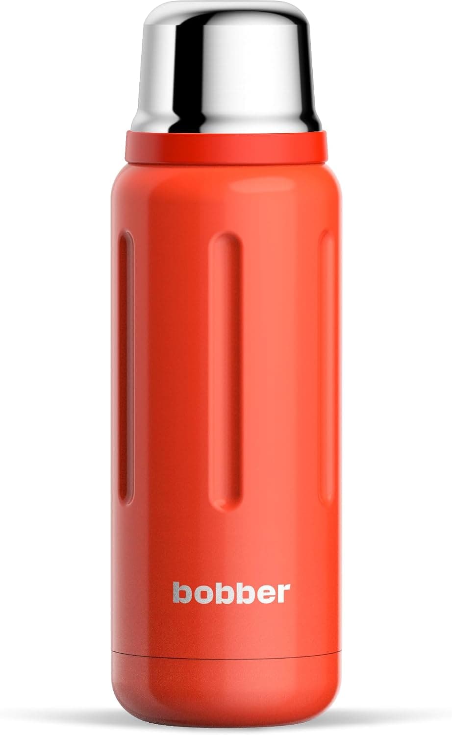 BOBBER 26 oz Stainless Steel Heavy Duty Thermos for Hot and Cold Drinks – Dishwasher Safe Insulated Water Bottle with Cup Lid – Keeps Hot for 36 Hours – Leak-Proof Rugged Thermos with Screw Lid (Red) - image 1 of 1