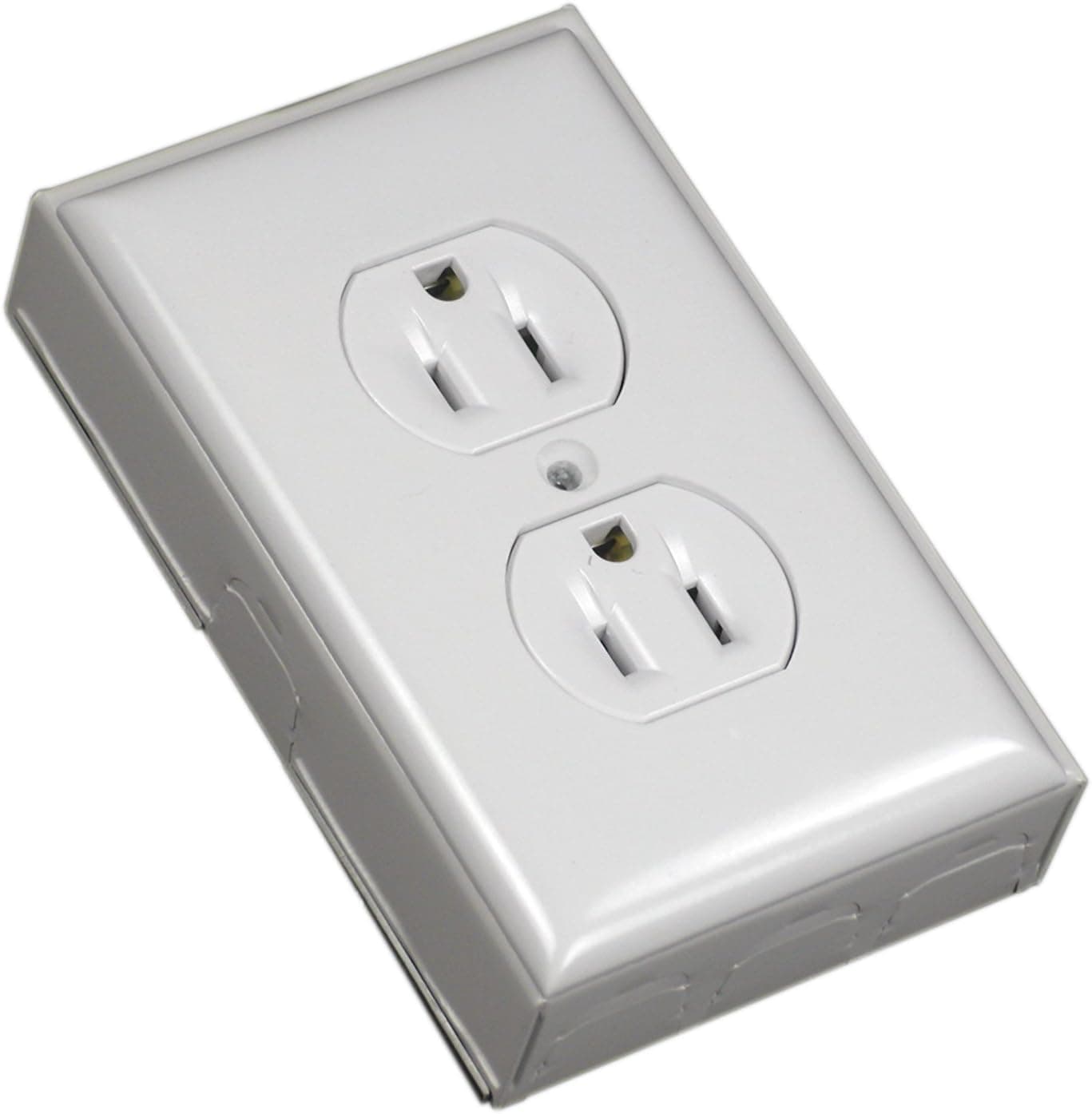 Wiremold Metal Raceway, Extending Power, On-Wall, Outlet + Box, White, BW2-D - image 1 of 1