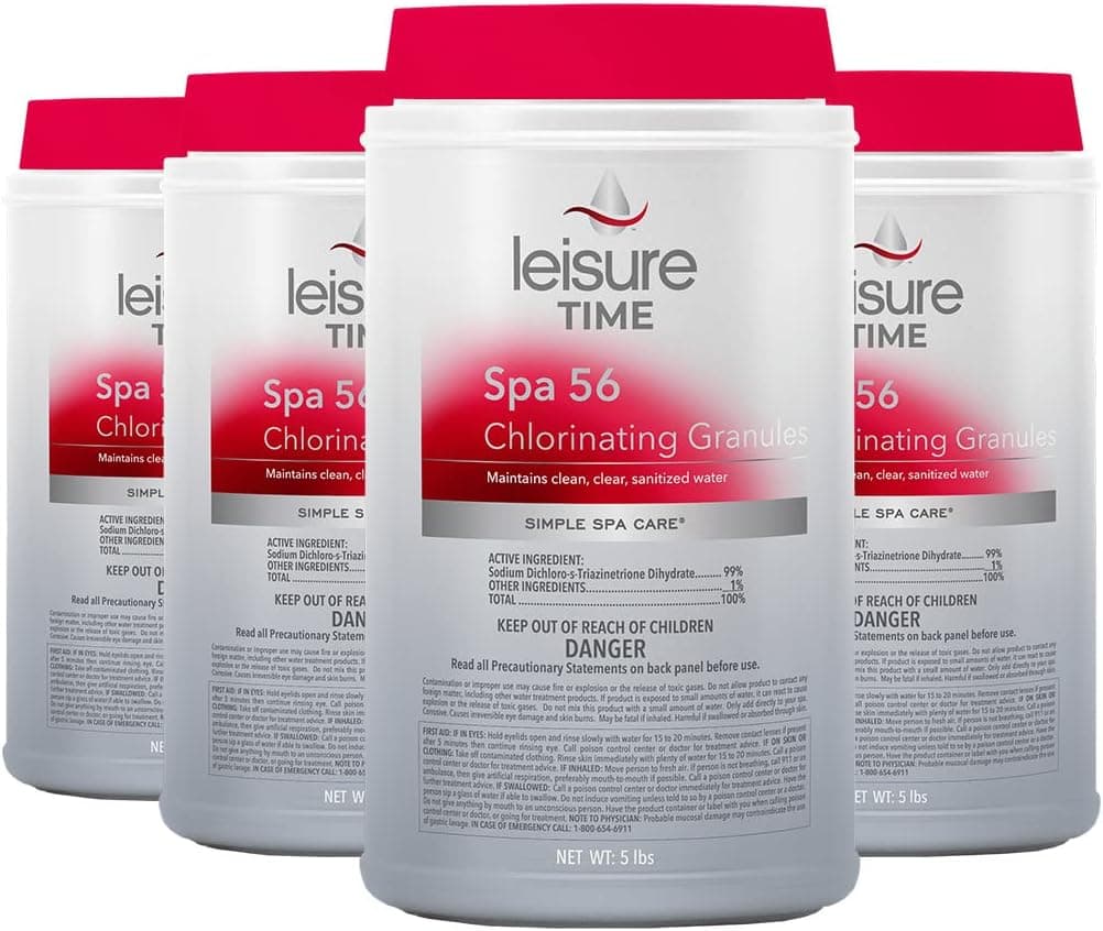 Leisure Time E5-04 Spa 56 Chlorinating Granules, 5-Pounds, 4-Pack - image 1 of 1