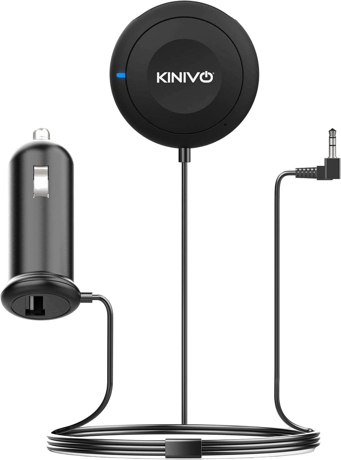 Kinivo BTC450 Bluetooth Car Kit (Hands-Free, AUX Bluetooth Adapter for Cars with Ground Loop Noise Isolator, 3.5mm Aux Input, Apt-X) - image 1 of 1