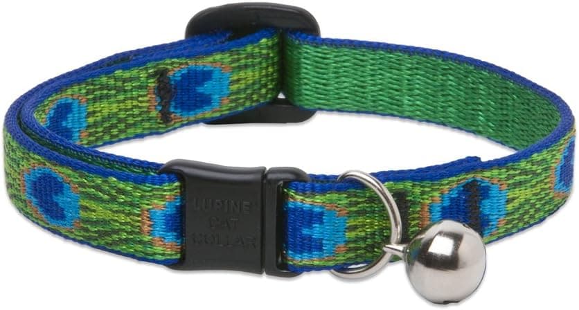 LupinePet Originals 1/2" Tail Feathers Cat Safety Collar with Bell , 8-12" - image 1 of 1