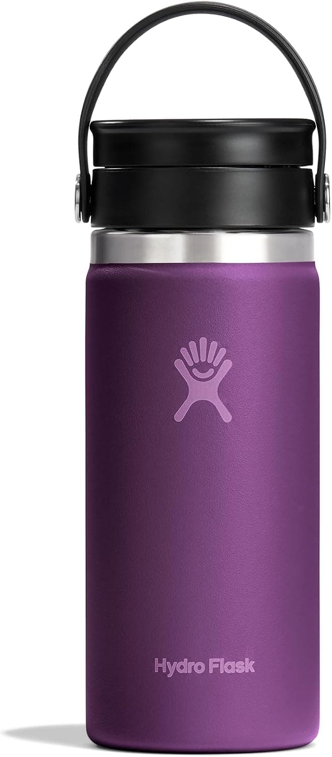 Hydro Flask Flex Sip Coffee Tumbler – Insulated Stainless Steel, Non Spill, Leak Proof Travel Cup 16 Oz Beachplum Purple - image 1 of 1