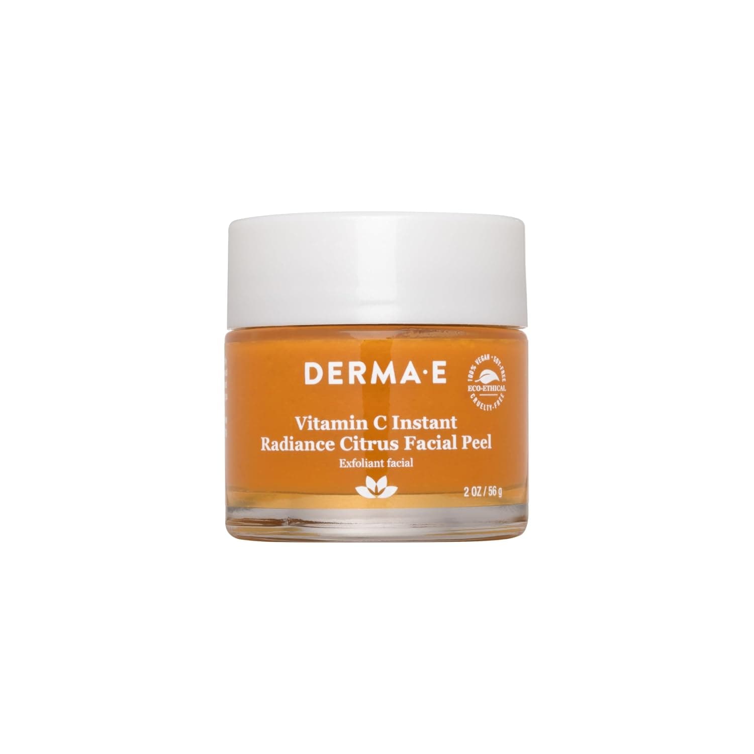 DERMA E Vitamin C Instant Radiance Citrus Facial Peel – Non-Abrasive for Face and Neck - Skin Brightening Face Peel Resurfaces, Smooths and Rejuvenates Facial Skin, 2 oz - image 1 of 1