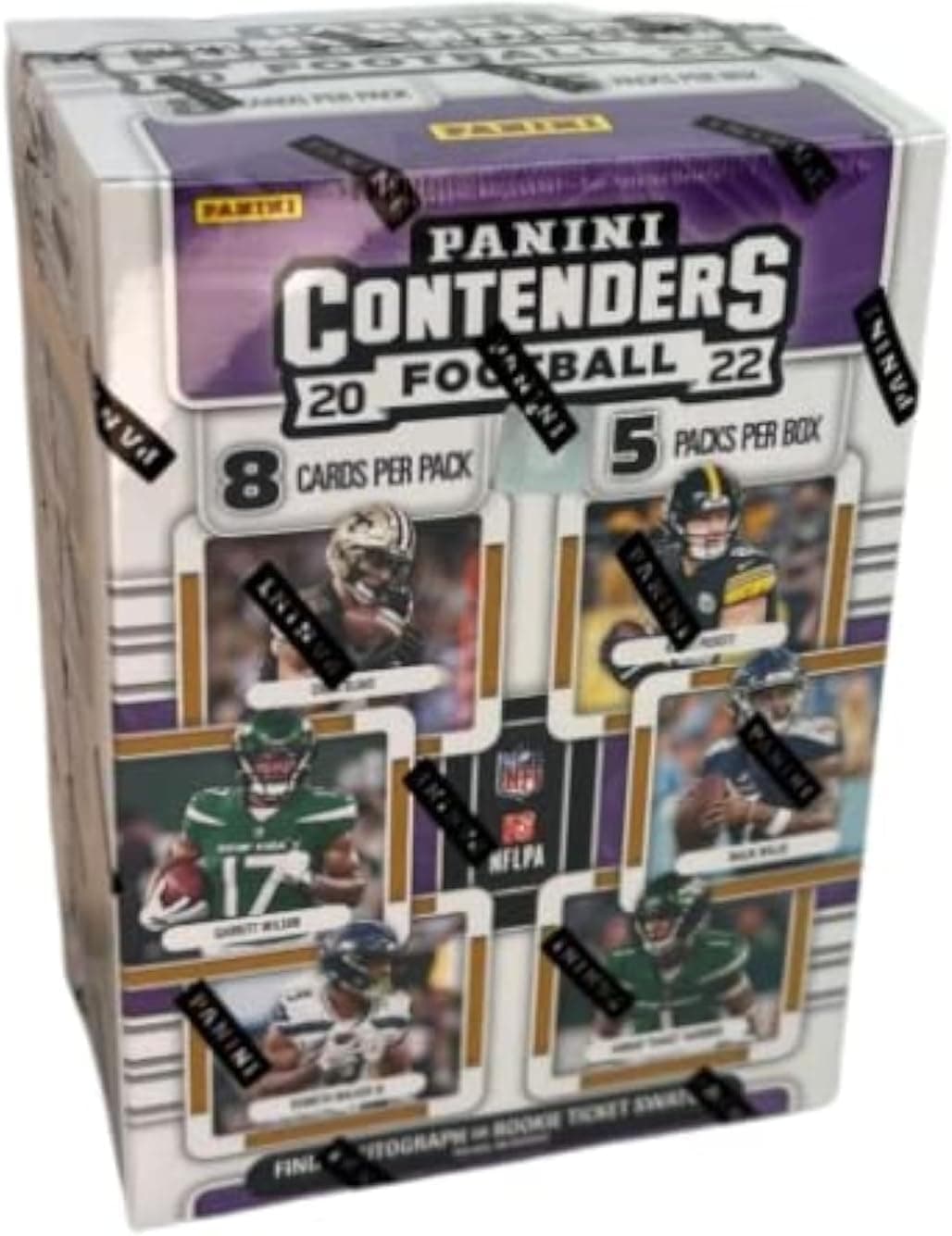 2022 Contenders NFL Football Blaster Value Box 8 Cards Per Pack 5 Packs Per Box 1 Autograph or Rookie Ticket Swatch Per Box on Average - image 1 of 1