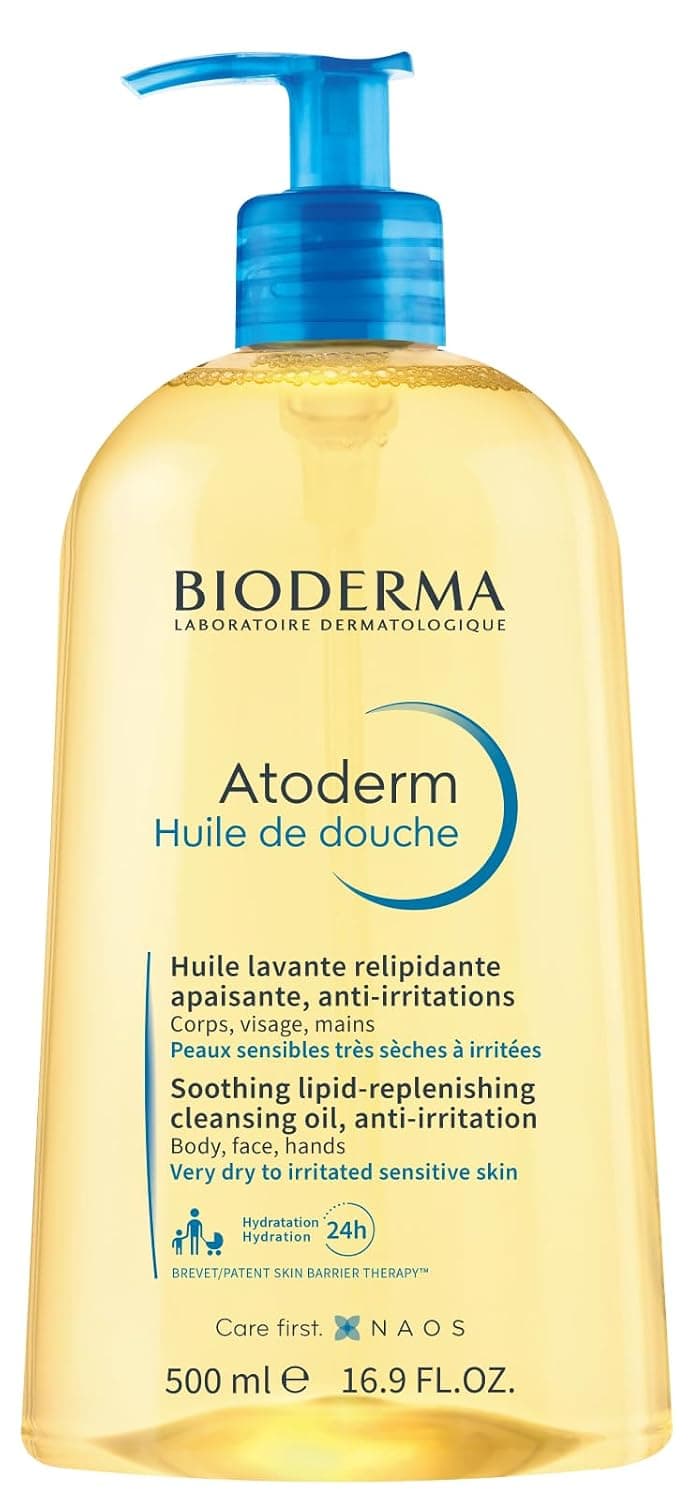 Bioderma Atoderm Shower Oil, Cleansing Oil For Face & Body, Nourishing Cleansing Oil For Dry to Atopic Sensitive Skin For Softer & Smooth Skin For Your Whole Family - image 1 of 1