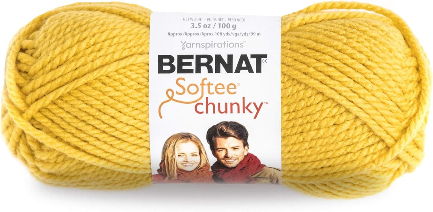 Bernat Softee Chunky Yarn, 3.5 Oz, Gauge 6 Super Bulky, Glowing Gold - image 1 of 1