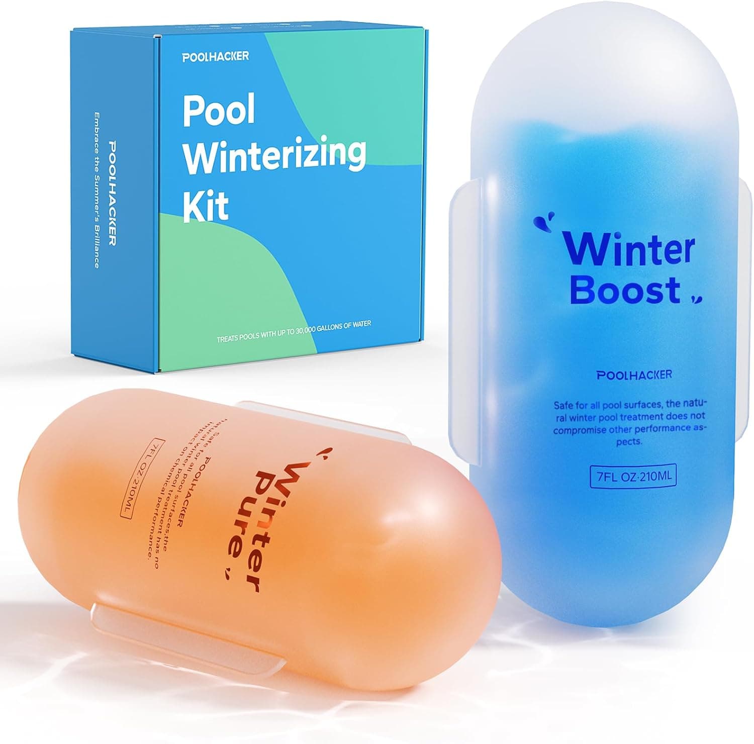 3 in 1 Winter Closing Kit - Pool Winterizing Kit for Above Ground Pool and inground Pools, Easy to Use - Up to 30,000 Gallon - image 1 of 1