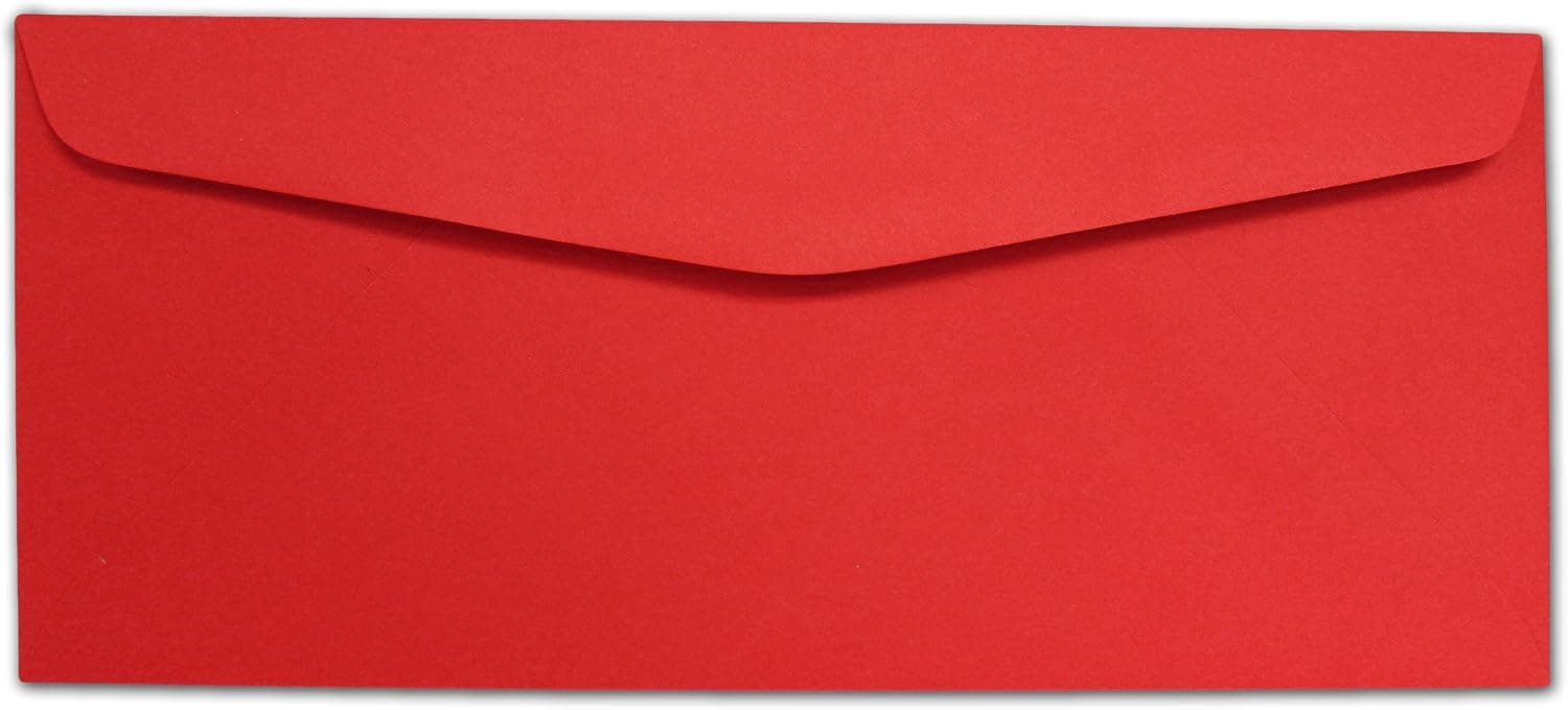 Red #10 Envelopes - 100 Envelopes - Desktop Publishing Supplies™ Brand Envelopes - image 1 of 1