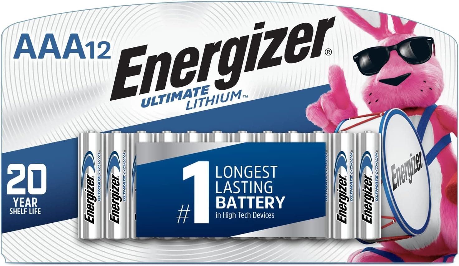 Energizer AAA Batteries, Ultimate Lithium Triple A Battery, 12 Count - image 1 of 1
