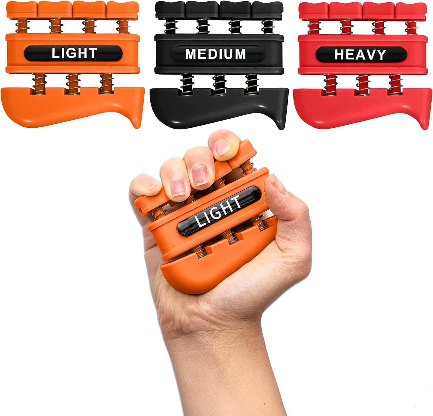 Grip Strength Trainer, Finger Strength Trainer for Grip Strength Training for Fingers, Wrists, and Hands for Home, Office, Gym, Climbing, Athletes, Musicians, and Therapy - image 1 of 1