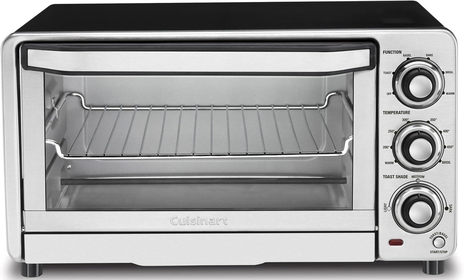 Cuisinart TOB-40N Custom Classic Toaster Oven Broiler, Brushed Stainless and Black - image 1 of 1
