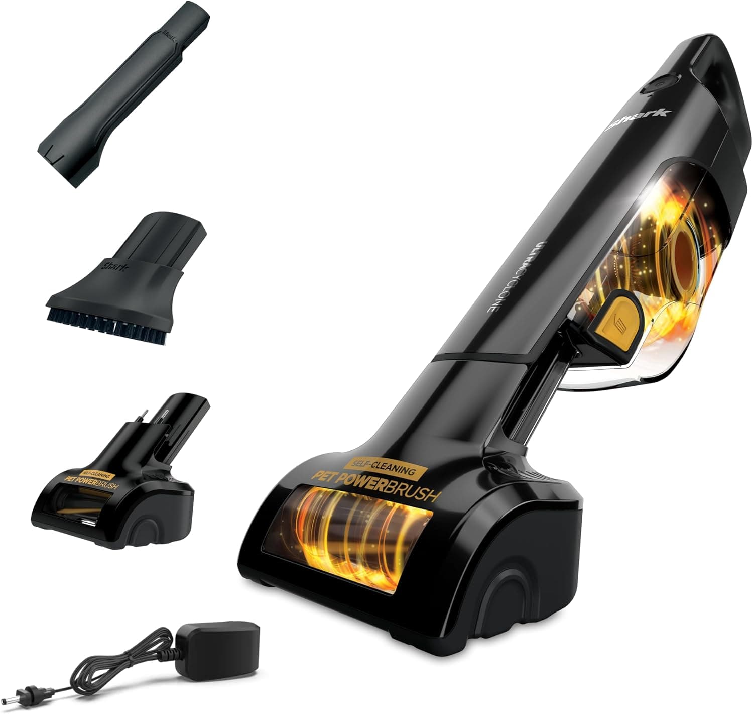 Shark UltraCyclone Pet Pro Plus Cordless Hand Vacuum, Powerful Suction, Handheld Vacuum for Car & Home, Pet Power Brush, Crevice Tool, Scrubbing Brush, XL Dust Cup, Black, CH951 - image 1 of 1