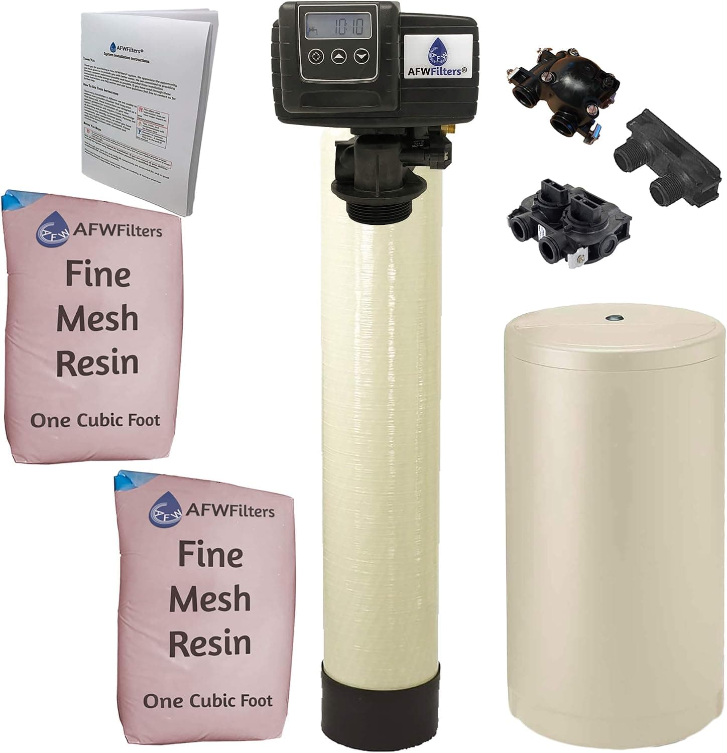 AFWFilters Iron Pro 2 Combination Water Softener Iron Filter Fleck 5600SXT Digital Metered Valve 64,000 Grain - High Flow for Whole House Use - Removes Hardness, Iron, Manganese, Sediment, Rust - image 1 of 1