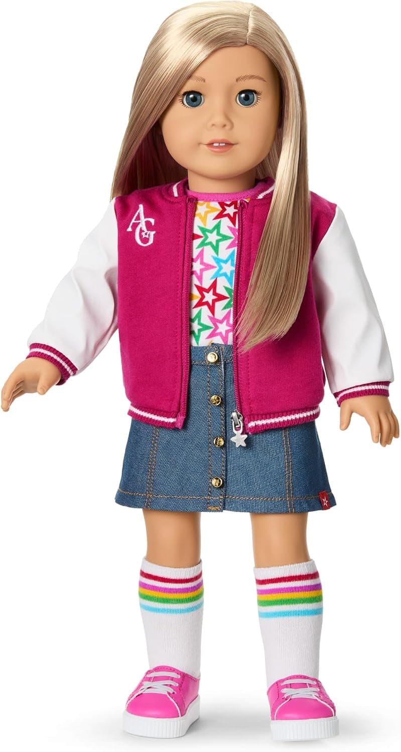 American Girl, Truly Me 18-inch Doll #100 with Dark-Blue Eyes, Straight Blonde Hair, Light-to-Medium Skin, for Ages 6+ - image 1 of 1
