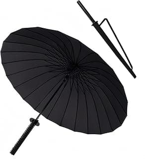 Samurai Katana Umbrella, 24-Rib Windproof Auto Open Stick Umbrella for Men - image 1 of 1