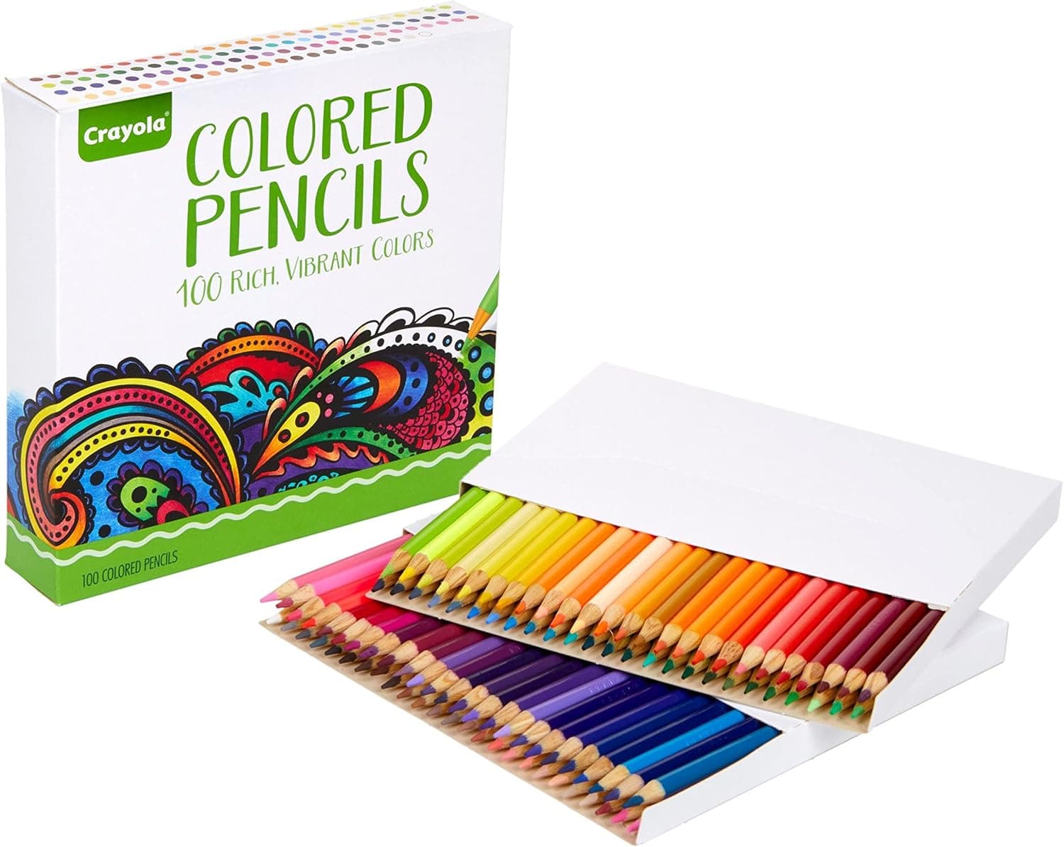Crayola Adult Colored Pencil Set (100ct), Premium Coloring Pencils For Adult Coloring Books, Gifts for Teens & Adults, 12+ - image 1 of 1