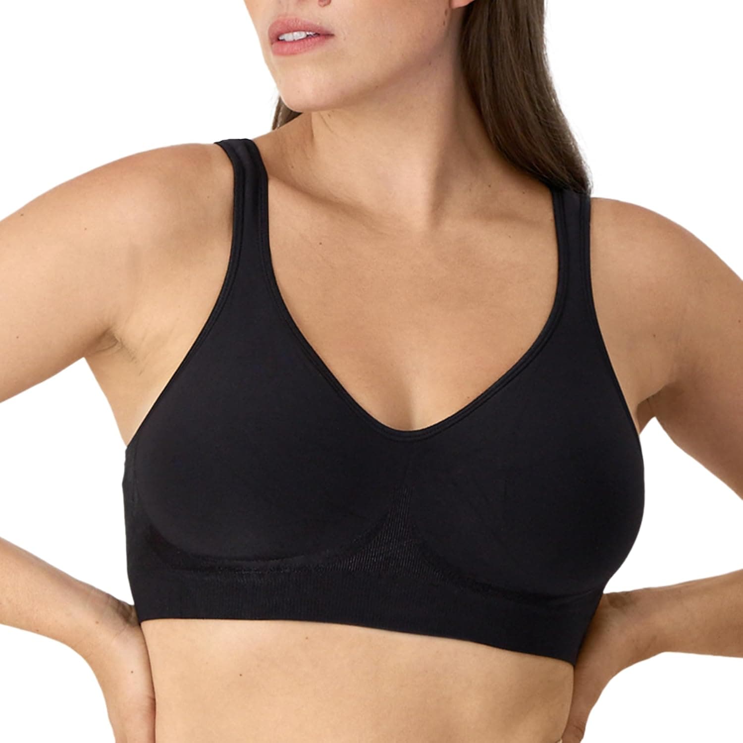 Bali Women's Wireless Bra, Comfort Revolution Seamless T-Shirt Bra, Moisture-Wicking, ComfortFlex Fit - image 1 of 1