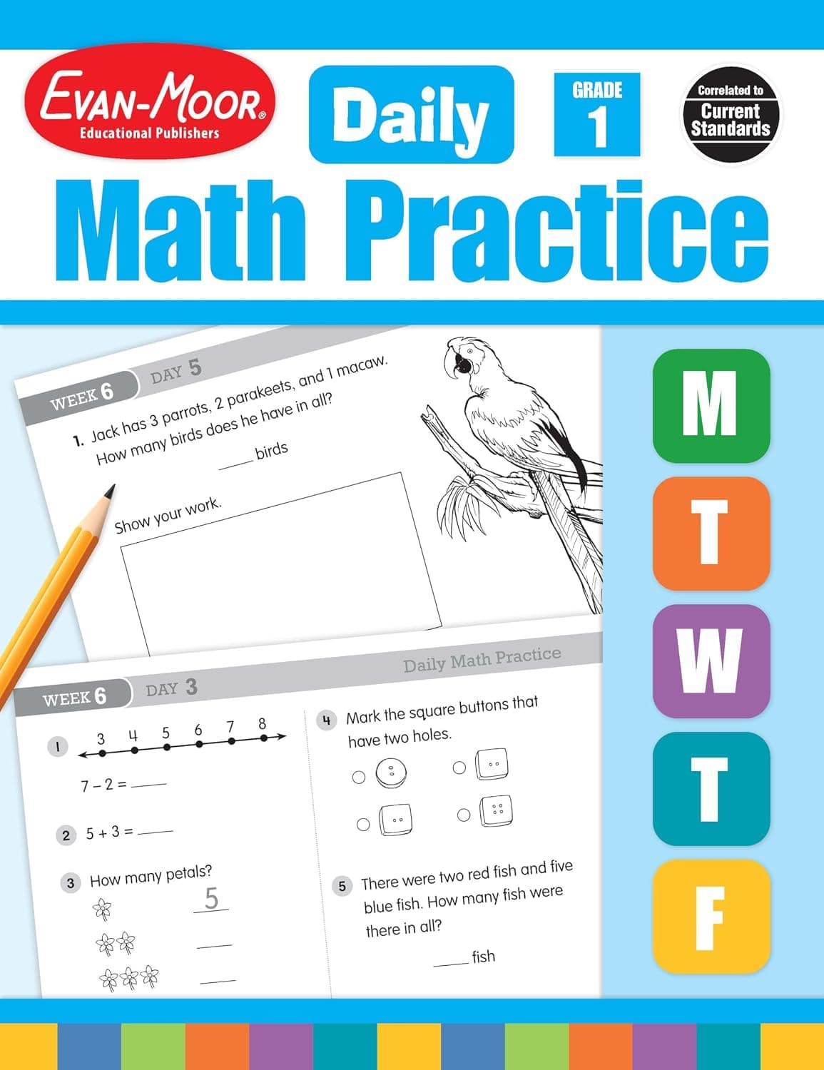 Evan-Moor Daily Math Practice, Grade 1 - image 1 of 1