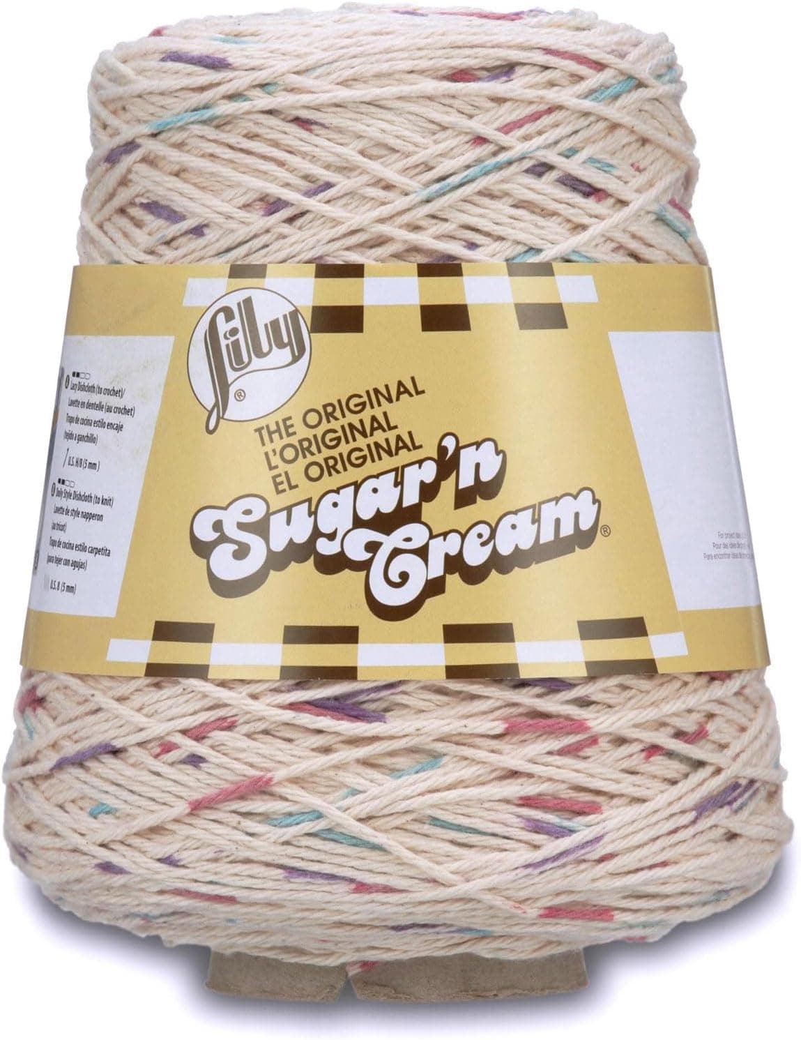 Lily Sugar'n Cream Cotton Cone Yarn, 14 oz, Potpourri Prints, 1 Cone - image 1 of 1