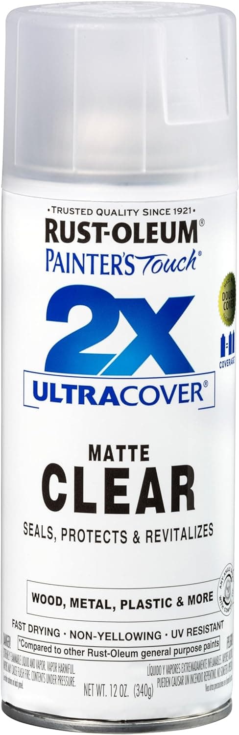 Rust-Oleum 249087 Painter's Touch 2X Ultra Cover Spray Paint, 12 oz, Matte Clear - image 1 of 1