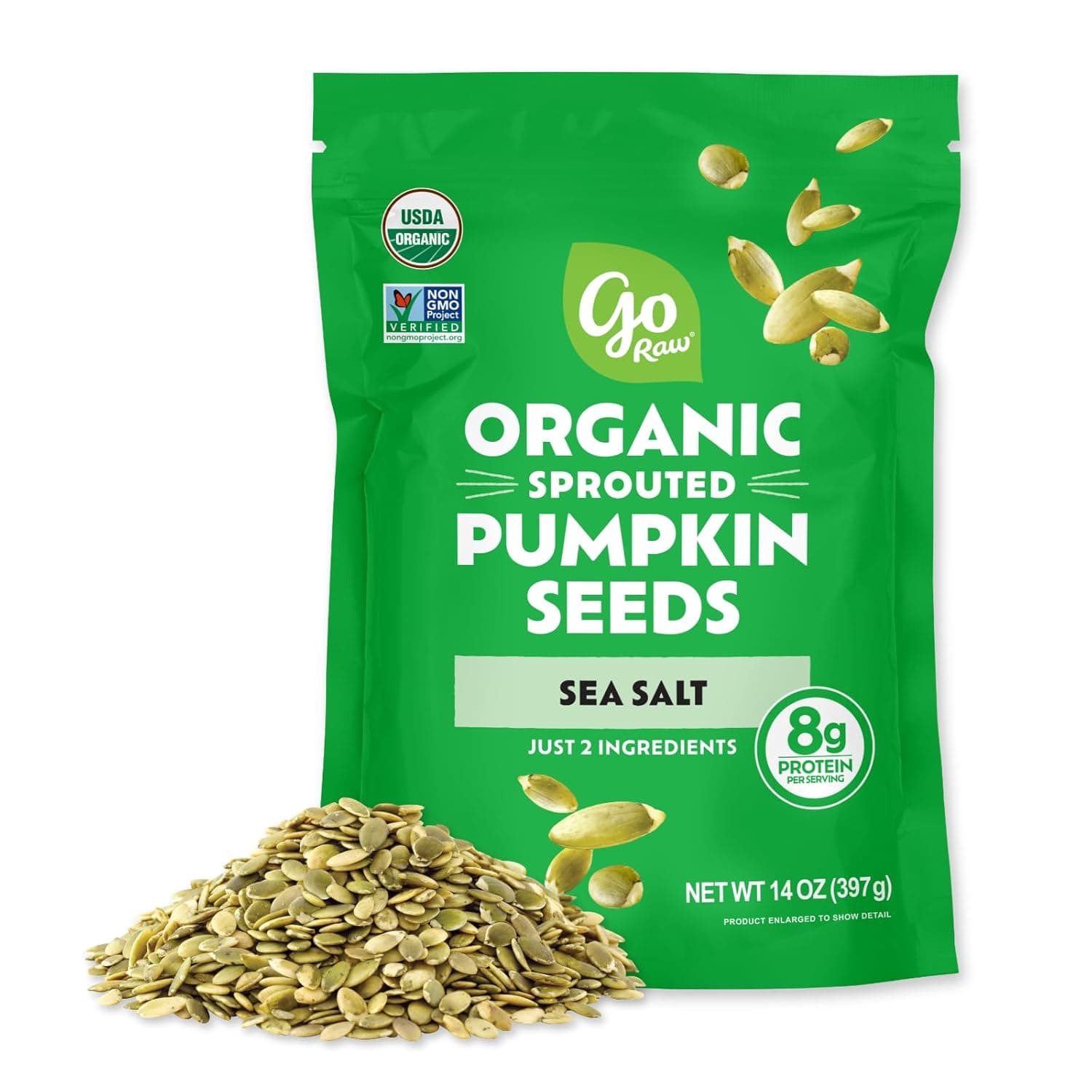 Go Raw Organic Sprouted Pumpkin Seeds, 14 Oz - image 1 of 1