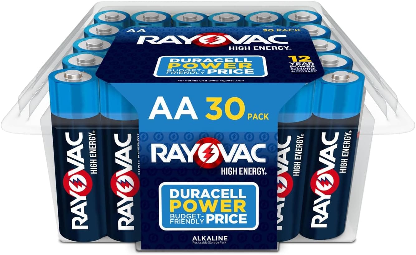 Rayovac High Energy AA Batteries (30 Pack), Double A Alkaline Batteries - image 1 of 1