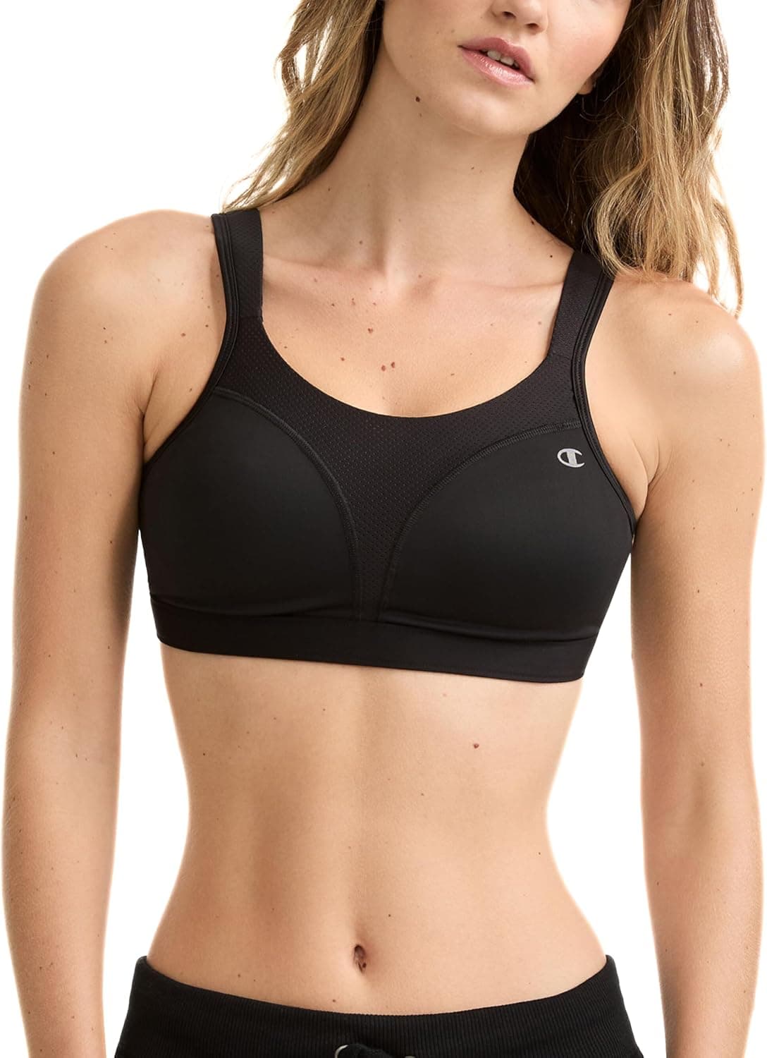 Champion womens Full Support Sports Bra, Black, 38DD US - image 1 of 1