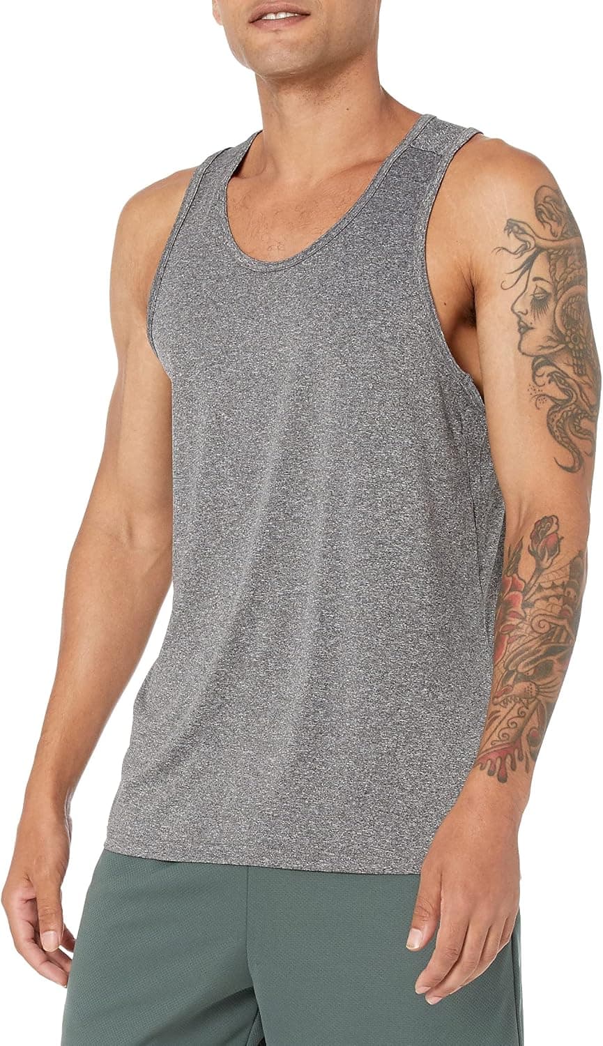 Amazon Essentials Men's Active Quick Dry Tech Stretch Lightweight Gym Tank Top - image 1 of 1