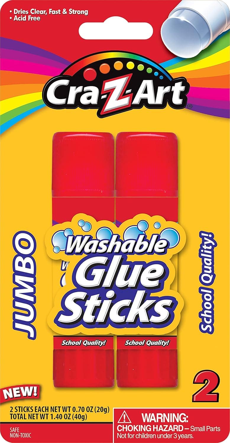 Cra-Z-art Jumbo Washable Glue Sticks, 2-Count (11306N-48) - image 1 of 1