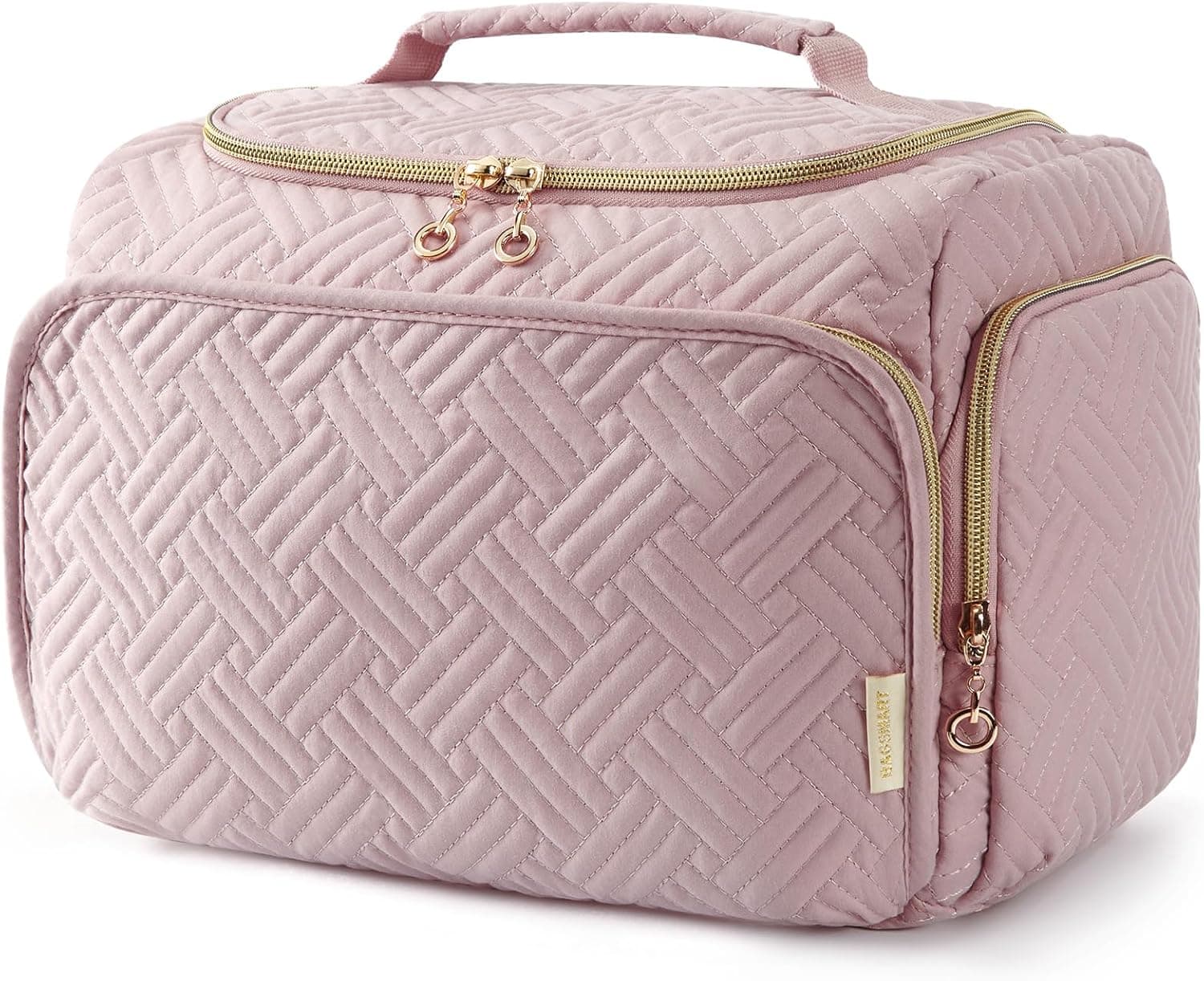BAGSMART Travel Toiletry Bag for Women, Cosmetic Bag Makeup Bag Organizer with Handle, Travel Bag for Toiletries, Travel Accessories, Full Sized Container - image 1 of 1